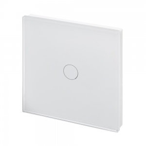 Crystal LED Dimmer Touch Light Switch 1 Gang White PG